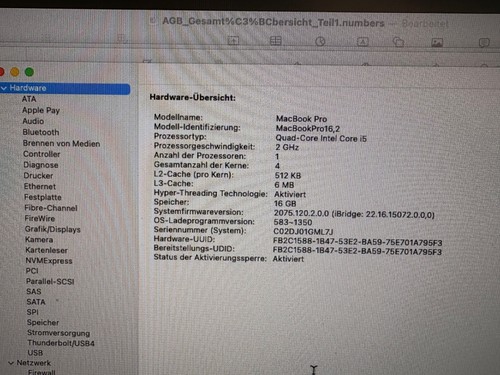 MacBook Pro Retina TouchBar 13,3“ i5 2,0, 1 TB SSD, 16 GB RAM - Zdjęcie 4 z 8