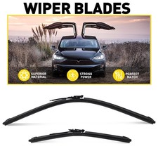 Front Windscreen Wiper Blades 28 in 18in Set For Tesla Model X 5YJX 2015-on 2PCS