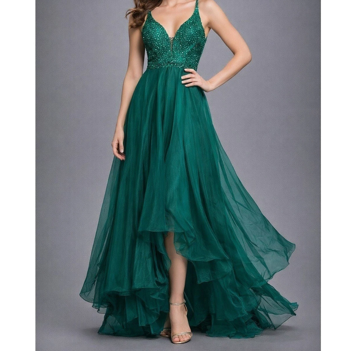 Green Formal Dresses for Women for sale | eBay