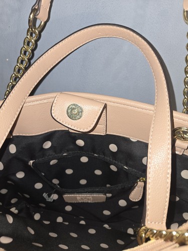 ANNE KLEIN LEO Legacy Tasche Baby Rosa Vegan Leder Gold Akzent Groß - Bild 16 von 23