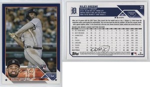 2023 Topps Series 1 Retail Royal Blue Riley Greene #31 Rookie RC