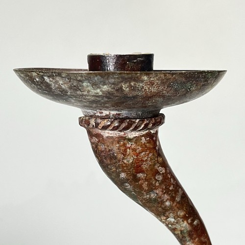 Biomorphe brutalistische Bronze Kandelaber Stativ 2 Arm Halter Skulptur B4 - Bild 23 von 24