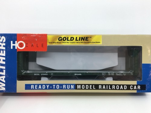 Coche plano mampara HO Walthers 932-40055 BC Rail 50’ BCOL #818453 | Condition: Used