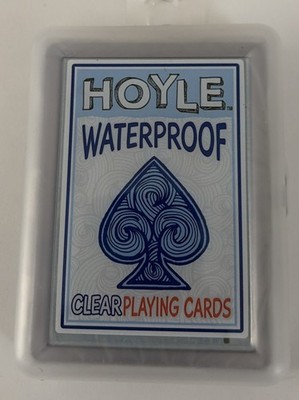 Hoyle Clear Plastic Playing cards , water proof and durable