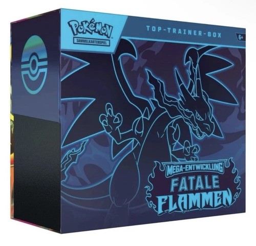 Pokémon Mega Entwicklung Fatale Flammen Top Trainer Box DE Vorbestellung!!