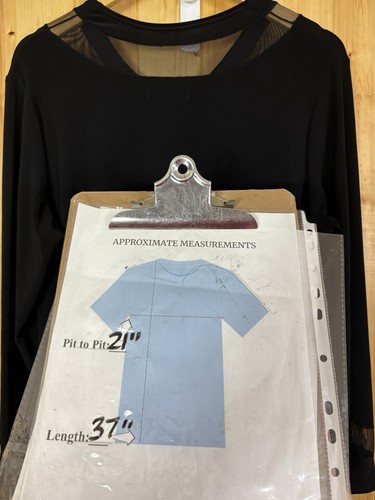 Sympli Womens Black Tunic Size 14 Long Line Mesh Slinky Jersey knit Edgy *Read - Bild 7 von 11