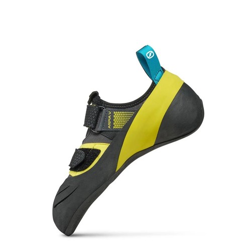 Scarpa Arpia V Men's Climbing Shoes, Shark/Yellow, M40.5 - Picture 5 of 5