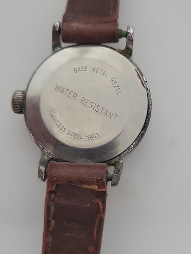 Vintage Timex Ladies Mechanical Wind Up Watch Kreisler Brown Leather Band WORKS - Picture 6 of 13