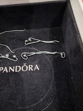 Authentic Pandora Compose Dangle EARRINGS SMOOTH Large POSTS Hooks 290601