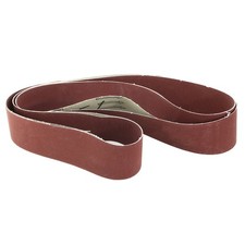 2-Inch x 72-Inch Aluminum Oxide Sanding Belt 320 Grits Lapped Joint 2pcs
