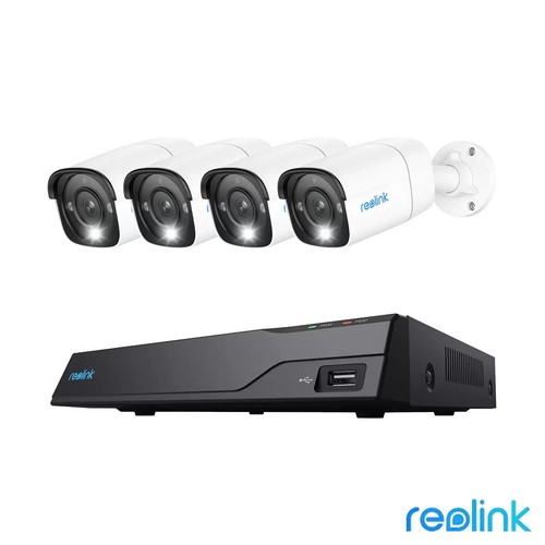 Reolink 12MP UHD NVR PoE AI 8x Kanal / 4x Bullet Kamera Kit mit 2TB HDD - - Bild 1 von 8