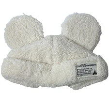 Disney Parks Walt Disney World Mickey Mouse Ears Sherpa Fleece Beanie White Hat