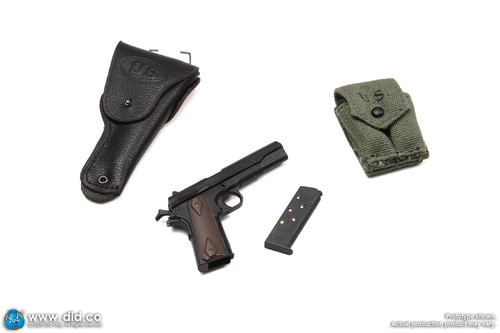 1/6 Scale Toy Missing In Action - Rivet Belt w/Pistol & Pouch Set - Picture 5 of 12