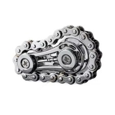 Metal Bike Chain Fidget Spinner Fingertip Gyro Sprocket EDC Stress Relief Toy
