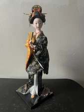 Vintage RARE Geisha Japanese Realistic Doll 15”