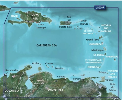 Garmin 2015 BlueChart ; g2 HD - HXUS030R - Southeast Caribbean - microSD - Picture 1 of 2