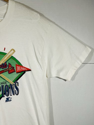 VTG 1991 Atlanta Braves National League Champions Western Division Single Sz XL - Picture 9 of 13