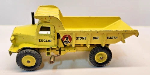 Vintage Dinky Supertoys No. 965 Euclid Rear Dump Truck Missing 1 Tire