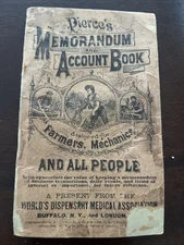 Pierce’s Memorandum Account Book 1900-1901 Calendar Farmers Mechanics