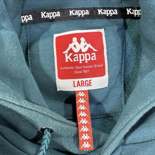 Sudadera con Capucha Kappa Verde Sudadera con Capucha Suéter Manga Larga Pullover Para Hombre Talla Grande - Imagen 7 de 10