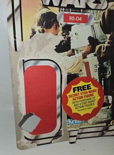 Vintage Kenner Star Wars R5-D4 Droid with 21 Back Card 1979 1980 Promo Stickers - Picture 12 of 18