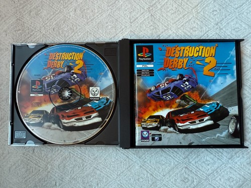 Destruction Derby 2 PS1 Big Box - UK PAL GC with Reg - High Quality Packing - Picture 12 of 18