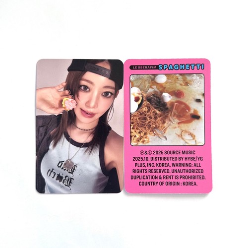 [LE SSERAFIM] Spaghetti / Kompaktversion Fotokarte PC Set Chaewon - Bild 8 von 28