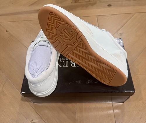Ralph Lauren Hailey Leather & Suede Sneaker - Picture 8 of 8
