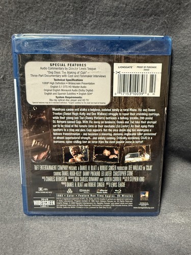 NEW SEALED BLU-RAY CUJO 25TH ANNIVERSARY - STEPHEN KING - Picture 2 of 2