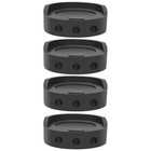 4pcs Möbel Füße Matten Kühlschrank Waschmaschine Basis Erhebungspads (schwarz)