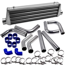 Front Mount Aluminum Tube+Fin Intercooler 27"X7"X2.5" 2.5" In/Outlet Pipe