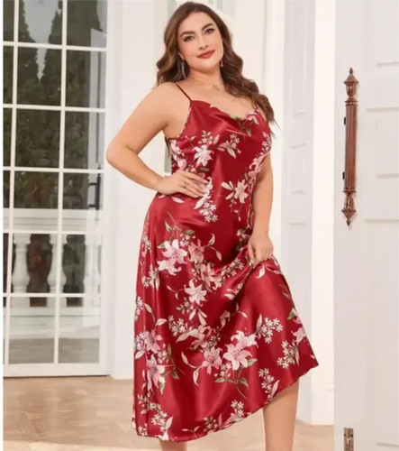 XL-5XL große Größen sexy Straps Nachthemd Nachtwäsche Dessous Sommer Damen - Bild 26 von 29