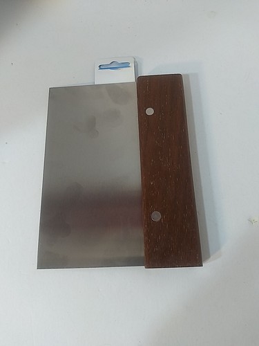 Ateco Raschietto da Banco Tagliapasta #1372 Lama Rigida Inox Manico Legno 6in. - Foto 2 di 2