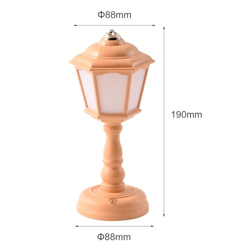 Mini Desk lamp Vintage, LED Desk Lamp Dimmable Table Lamp Reading Lamp with  - Bild 2 von 7