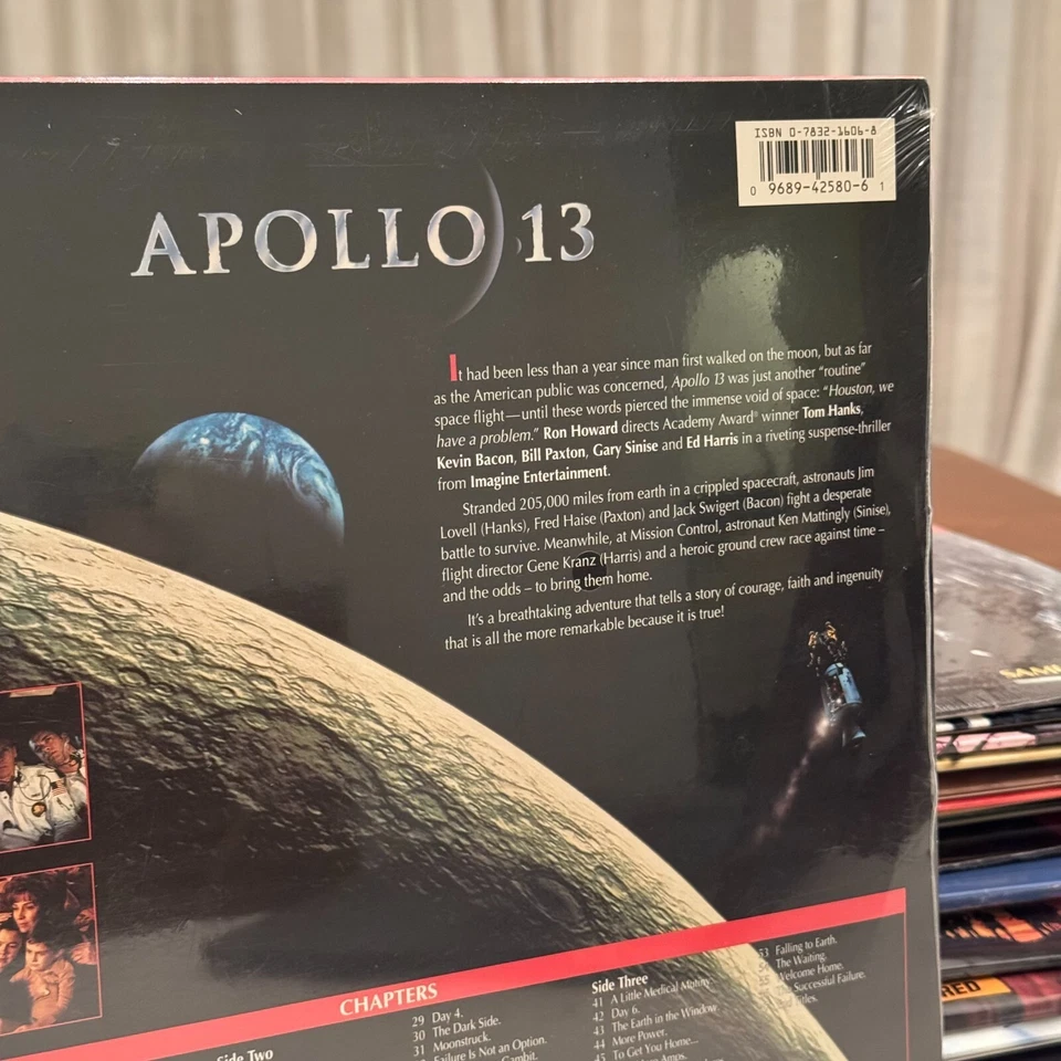 Apollo 13 ft Tom Hanks Letterbox Edition LaserDisc 42580 Factory Sealed - Image 4 of 4