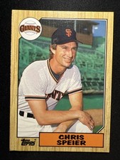 1987 Topps: MLB-Traded #115T Chris Speier/San Francisco Giants/SS/3B ⚾🐷⚾