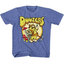 Fraggle Rock Doozers Retro Circle Youth T-Shirt