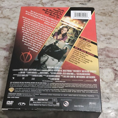 V for Vendetta (Two-Disc Collector's Edition W/ Mask) ~ NEW - Picture 3 of 3