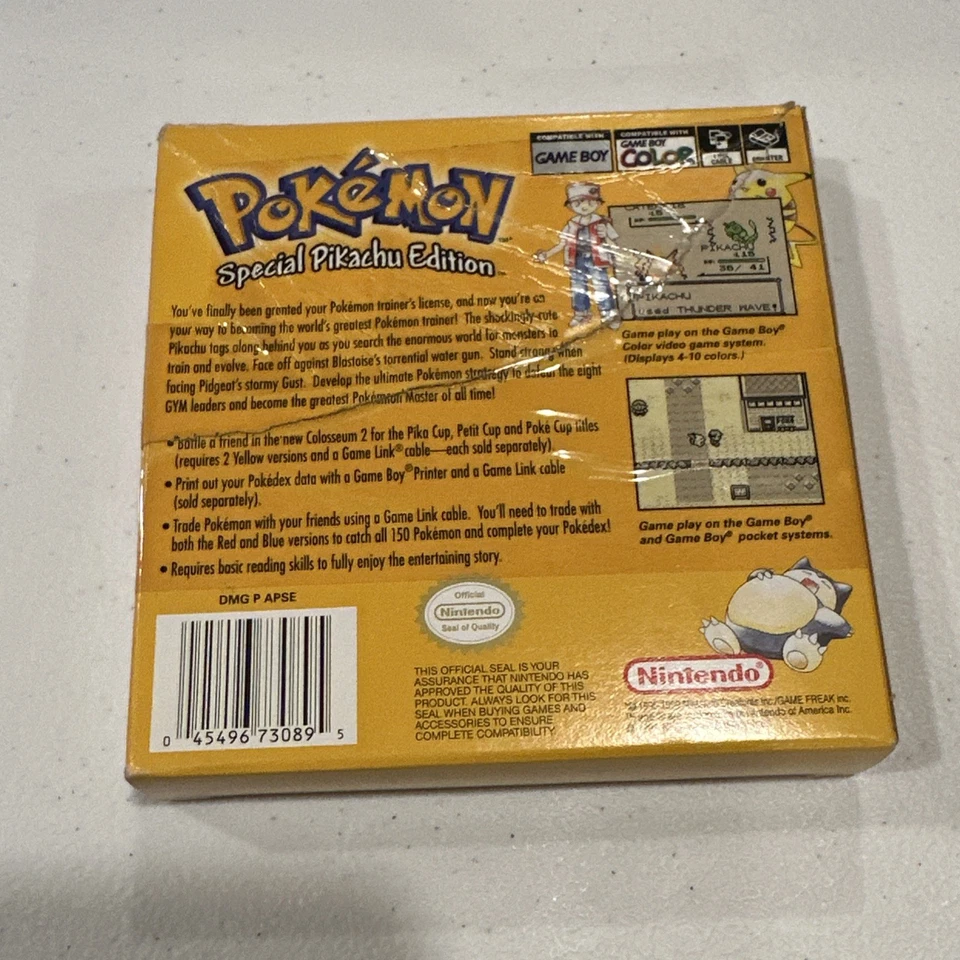 POKEMON AMARILLO ORIGINAL (Nintendo Game Boy) Completo en Caja - 2ª Impresión - Leer Foto 3 de 4
