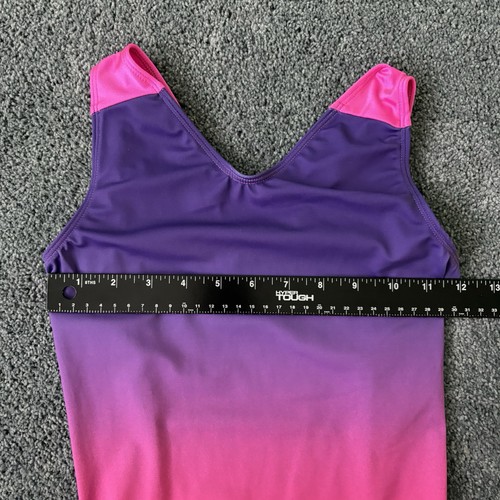 GK Elite Purple Pink Ombré Gymnastics Leotard Women’s Size Adult Small AS - Picture 8 of 9