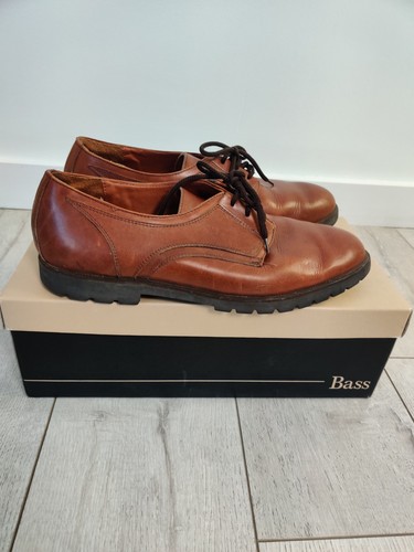 Herren Bass Wasserdicht Gr. 13M Braun Leder Oxford-Schuhe Derby Schnürschuh Freizeitschuh - Bild 2 von 13