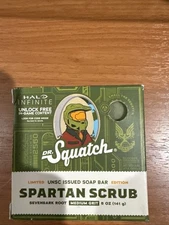 Dr. Squatch Limited Edition Halo Infinite Xbox Spartan Scrub Men’s Natural Soap