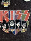 Hard Rock Café Online Kiss Face/Letter Combo Gene, Ace, Paul & Peter 2003 4-pins