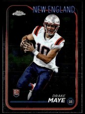 2024 Topps Chrome Rookie Drake Maye Patriots #203