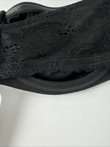 Natori BH Gr.34C Adapt Bandeau 729313 verdeckte Bügel Blumen Spitze schwarz B32 - Bild 10 von 13