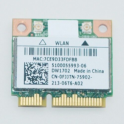 Dell Dw1702 Atheros Ar5b195 Wireless Wifi N Bluetooth WLAN Card 14R N4110 N4120 - Picture 9 of 9