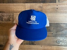 Calhoun City Snapback Hat VTG Cap Telephone Company USA Made 3D Puff Print TDS