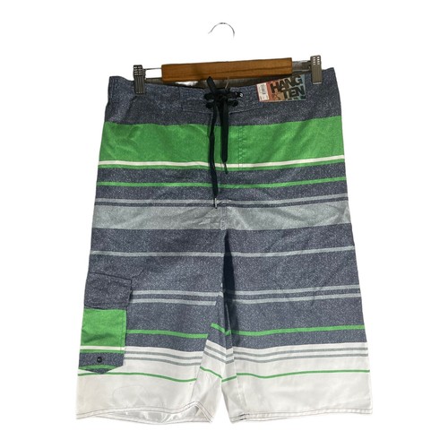 Hang Ten Swim Trunks Boys XL Green Gray Board Shorts Bathing Suit Youth - Picture 1 of 6