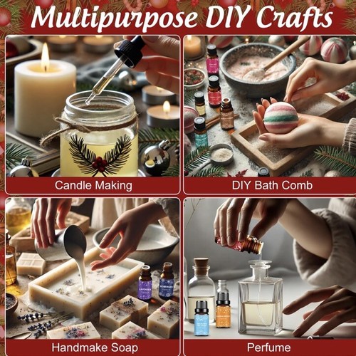 Ätherische Öle Adventskalender 2024 24er Pack Ätherische Öle Weihnachten Motiv Set - Bild 6 von 6