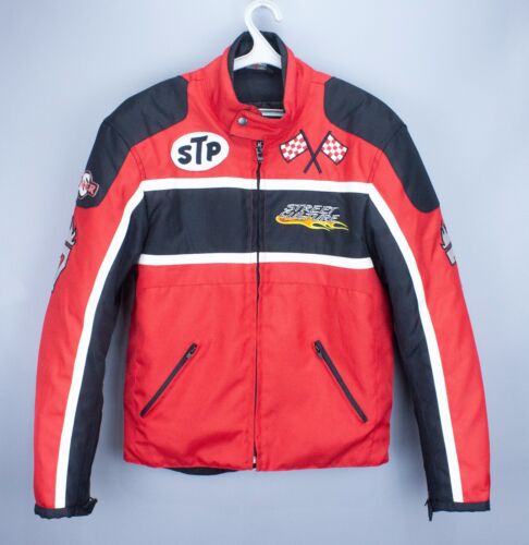 Street Culture STP Racing Jacket Mens Biker #7 Spider Red Size L MAX DURA Nylon - Picture 3 of 12